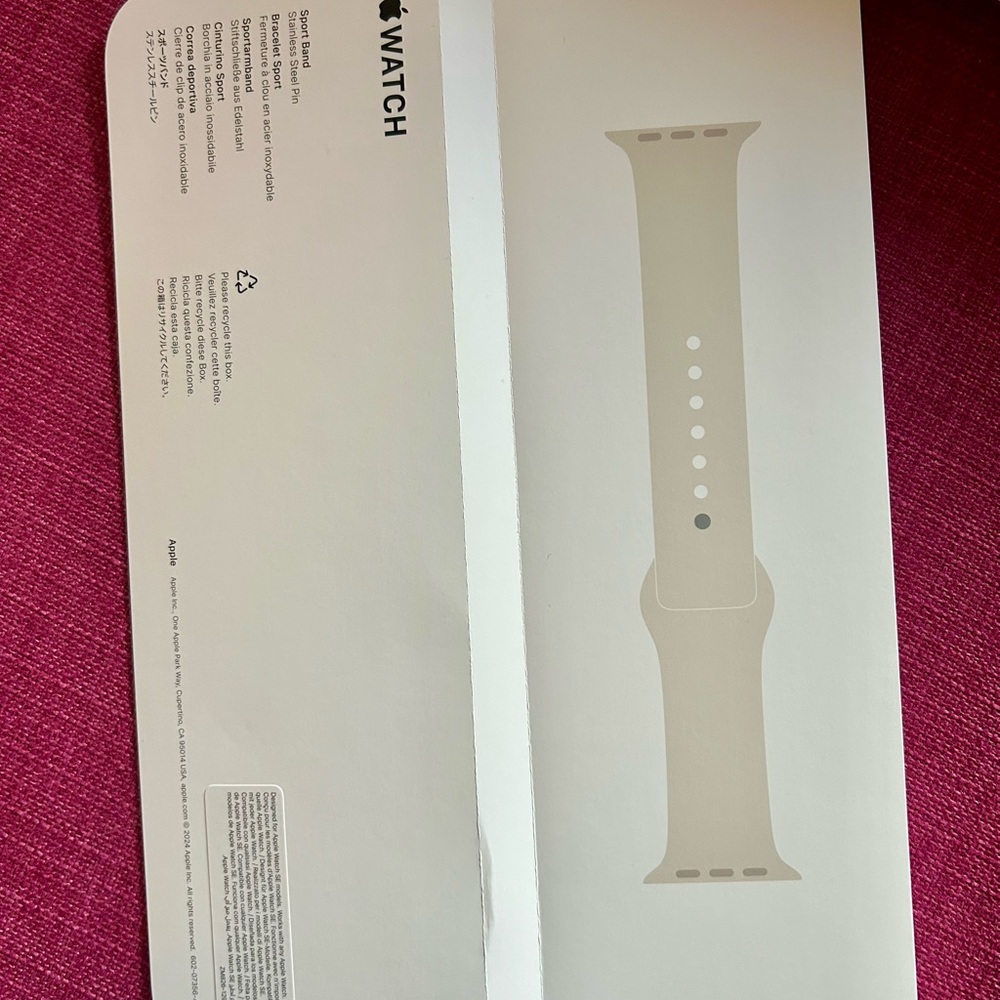 Apple Watch Sports Band - Starlight (Beige)